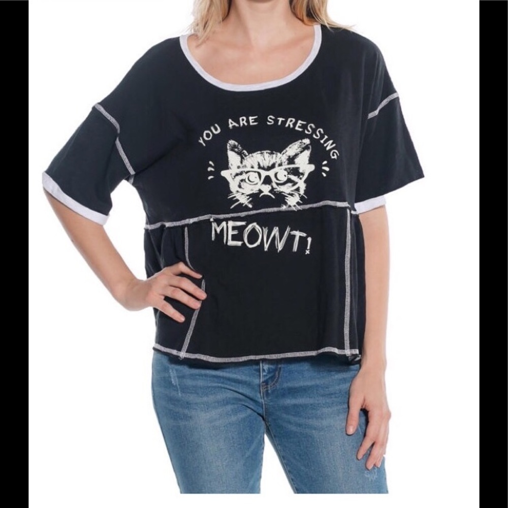 😻 Taylor & Sage "Stressing Meowt" Top😻